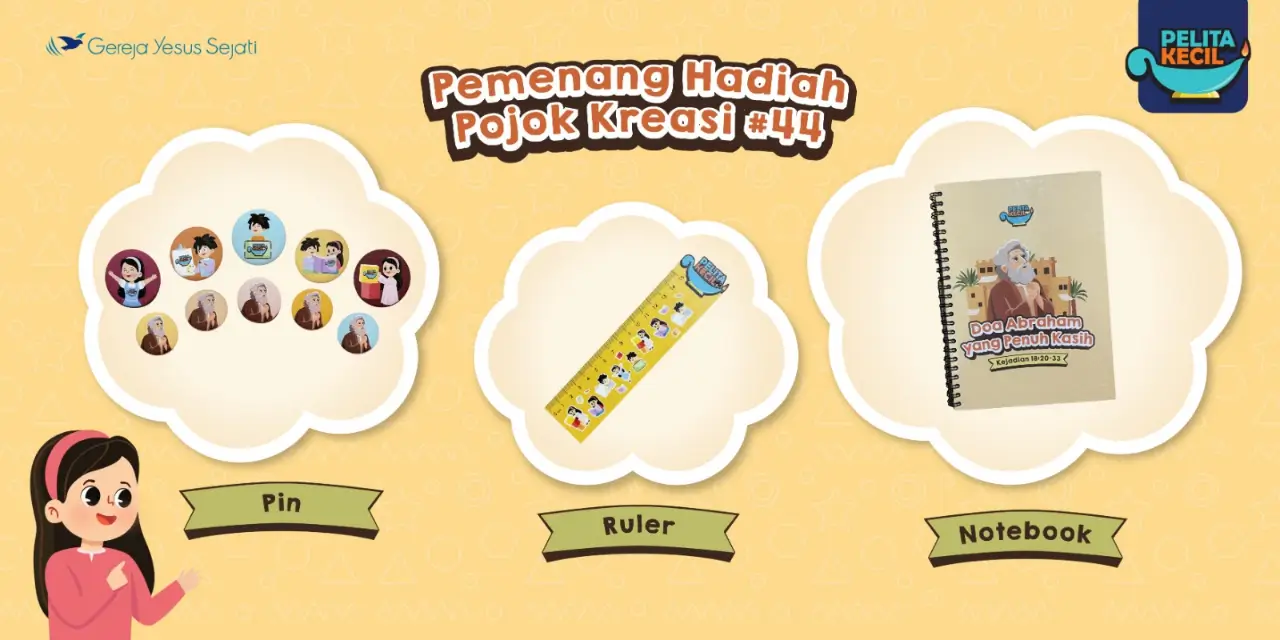 Banner Pemenang Pojok Kreasi Pelita Kecil Edisi